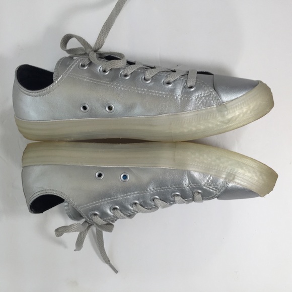 Men Converse Chuck Taylor All Star Silver Size 6 - Picture 3 of 8
